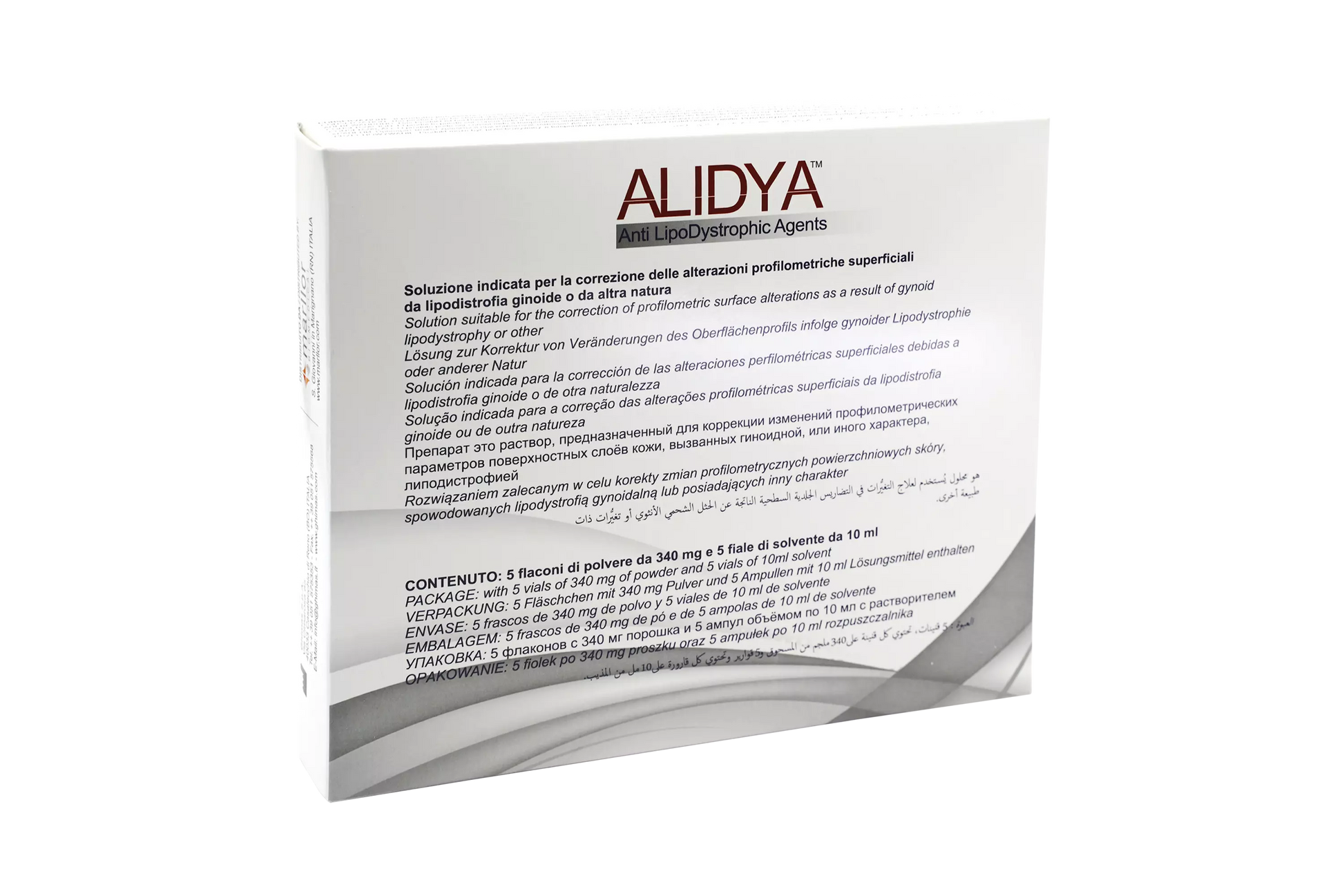 Alidya zur Lipolyse Produktbild hinten