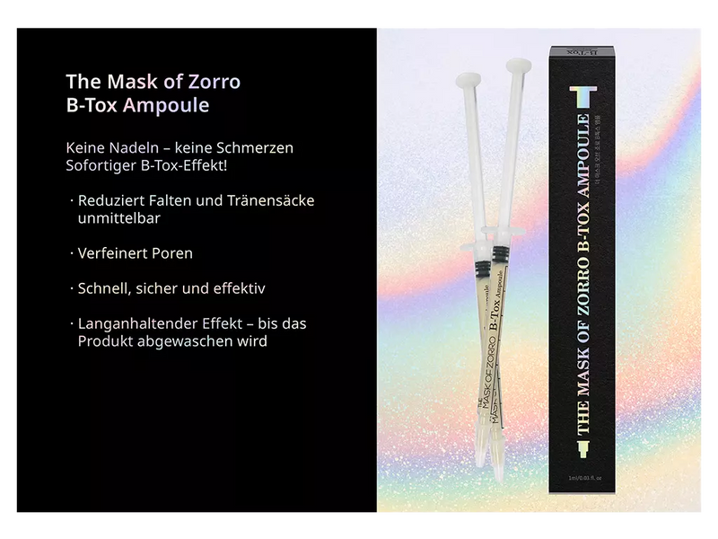 The Mask of Zorro B-Tox Ampoule